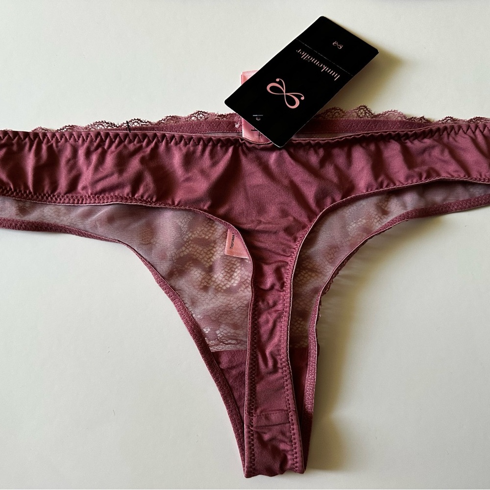 NWT Hunkermoller Lace Bra and Panty Set in Mauve - Picture 3 of 6